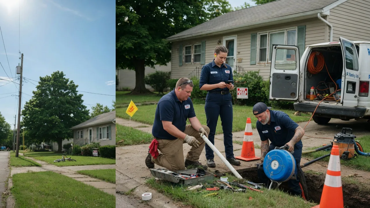 Sewer Line Repair in Borden, IN near me